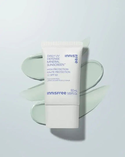 Mineralischer Schutzfluid Gesicht SPF 50 Innisfree Daily UV Defense Mineralische Sonnencreme 50 ml