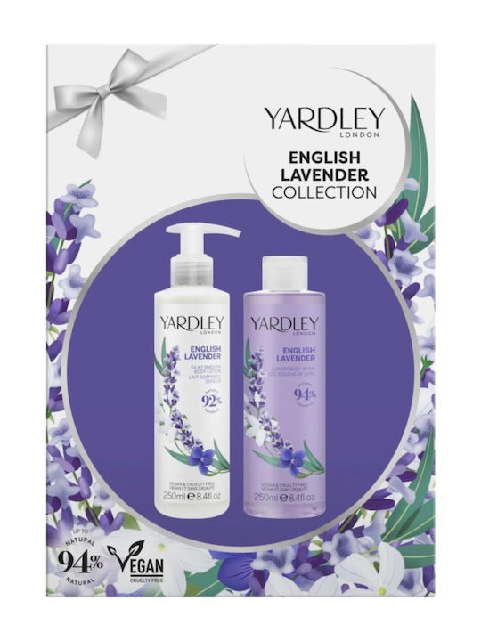Duo Set 1 X 250 Ml Shower Gel 1 X 250 Ml Body Lotion English Lavender Fragrance English Lavender Collection 2 Items