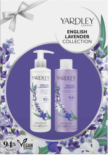 Set duo 1 x 250 ml gel de duș 1 x 250 ml loțiune de corp parfum de lavandă englezească colecția English Lavender 2 articole
