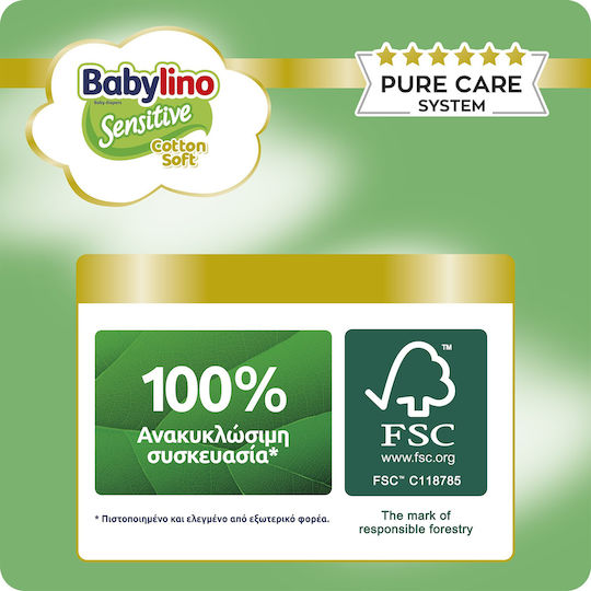 Babylino Babylino Sensitive Baby Diaper No4 8-13 Kg SUPER PACK 150 Pieces Care for Sensitive Skin