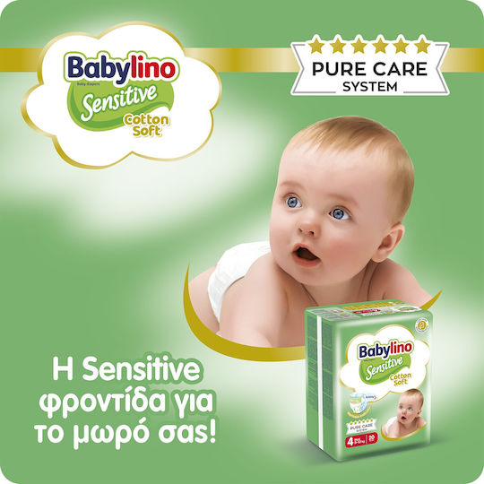 Babylino Babylino Sensitive Baby Diaper No4 8-13 Kg SUPER PACK 150 Pieces Care for Sensitive Skin