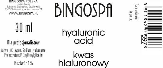 Hyaluronic Acid Bingospa 30 Ml