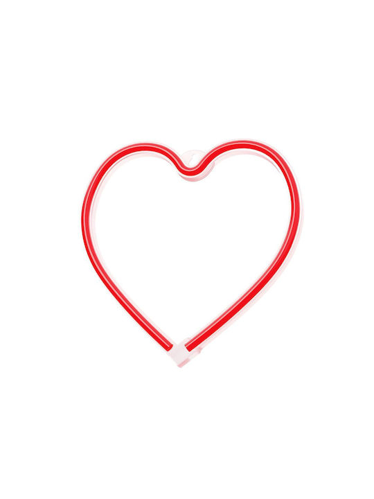 Forever Light Decorative Lamp Heart Red