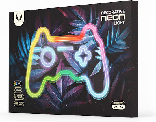 Forever Light Neon Διακοσμητικό Φωτιστικό Gamepad LED RGB