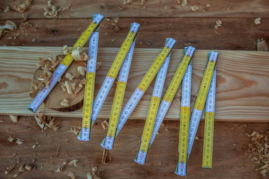 Proline 13011 Ξύλινο Σπαστό Μέτρο 2m