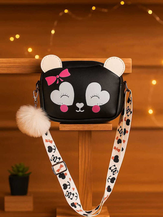 Kids Shoulder Bag Black 17x13x5cm