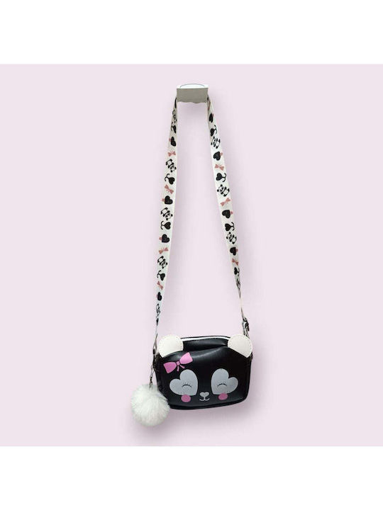 Kids Shoulder Bag Black 17x13x5cm