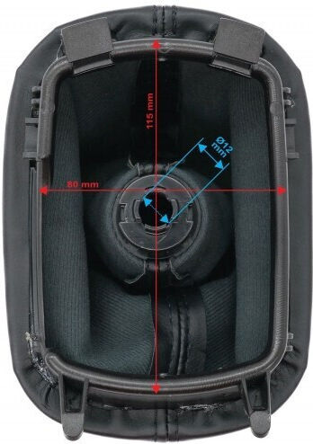 Car Shift Knob Cover Seat Leon Toledo Ii 1m0711113a 6b Black Leather 1m0711113a