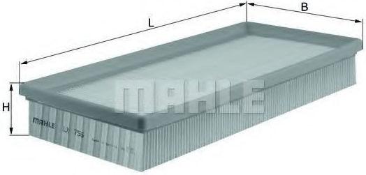 Mahle Original Auto Luftfilter LX 756