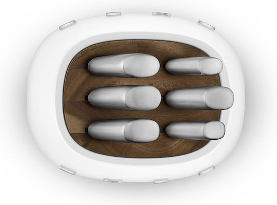Smeg Комплект Ножове с Основа от Неръждаема Стомана 13.5cm 7бр
