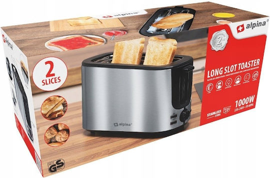 Alpina Appliances Тостер с 2 слота 1000W