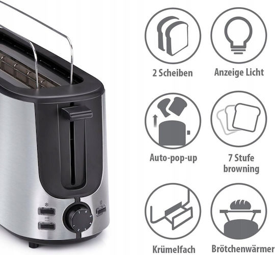 Alpina Appliances Тостер с 2 слота 1000W