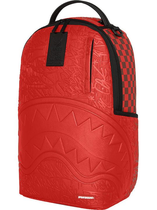 Sprayground James First Class Ghiozdan de Spate Roșu cu Husă pentru sticlă de apă