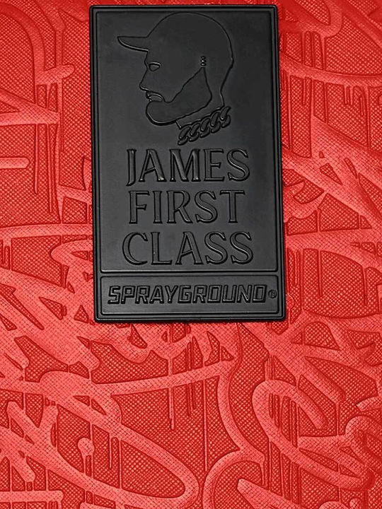 Sprayground James First Class Ghiozdan de Spate Roșu cu Husă pentru sticlă de apă
