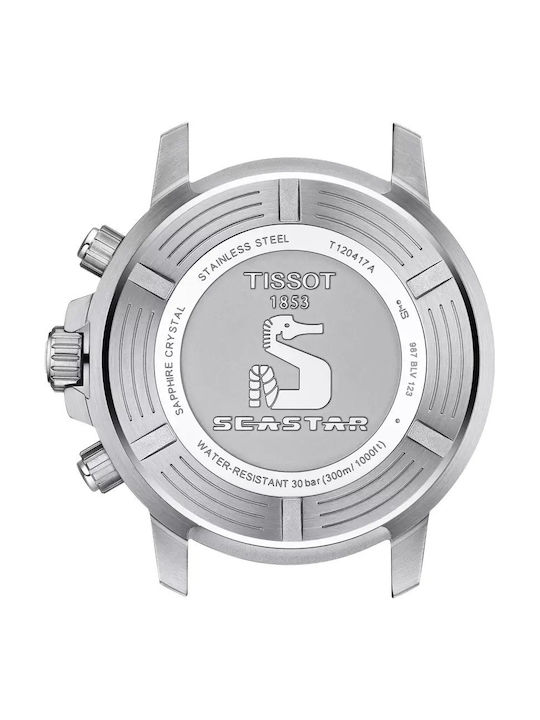 Tissot Мъжки Часовник 45.5mm На Батерия със Сребриста Метална Гривна