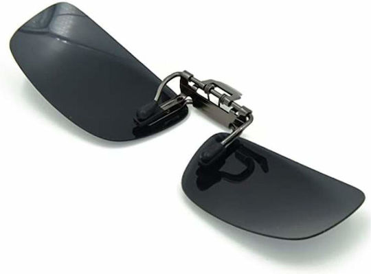Siks Clip-on Glasses Lenses Polarized Ideal Day Driving Mirrored Lenses Black