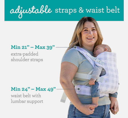 Infantino Klassischer Babytragetuch Graue mit Maximales Kindergewicht 14.5kg