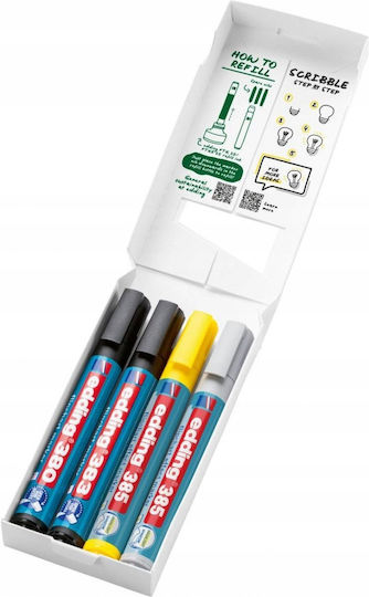 Edding Edding Underline Markers Mix Of Colors Set 4pcs