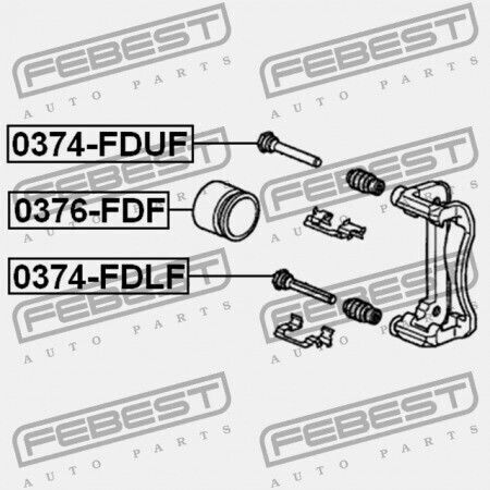 Febest Honda Accord 4d Cl7 2003-2008 Jp Bremssättel Vordere Bremssättel