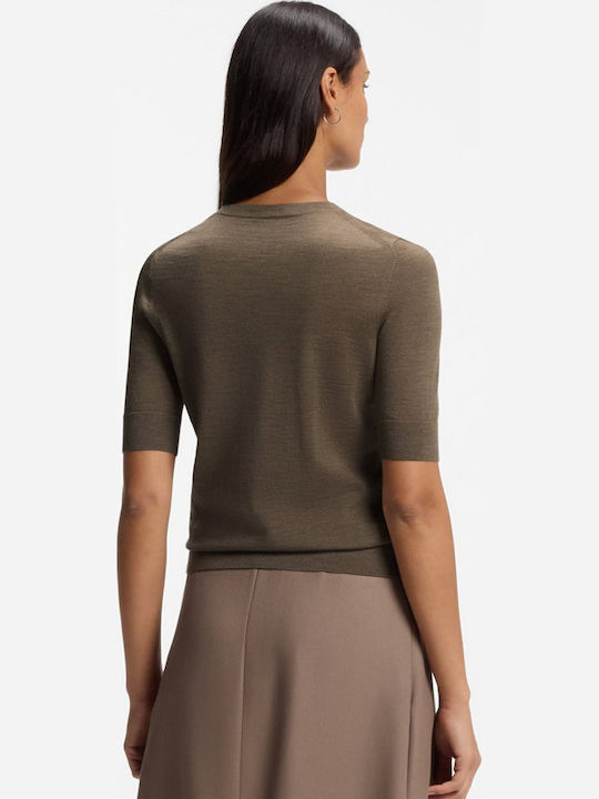 Pulover de damă din lână Light Brown