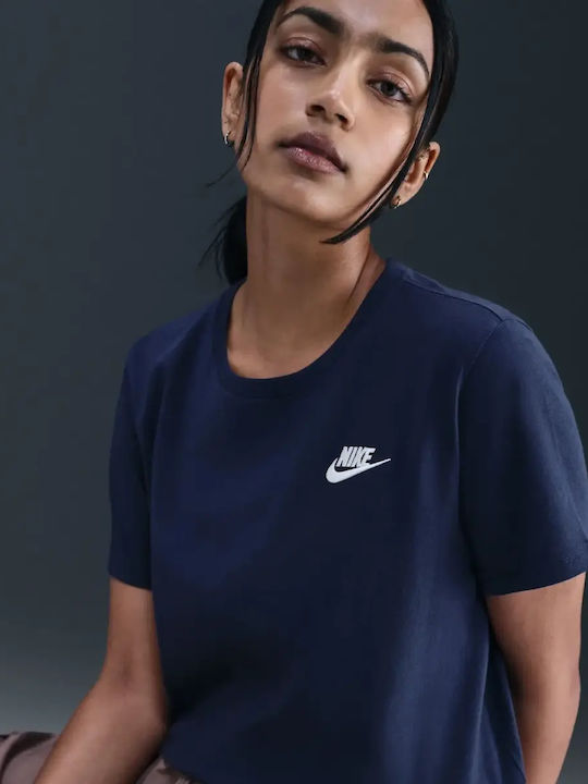 Nsw Club Women's Summer Crop Top Linen Blue