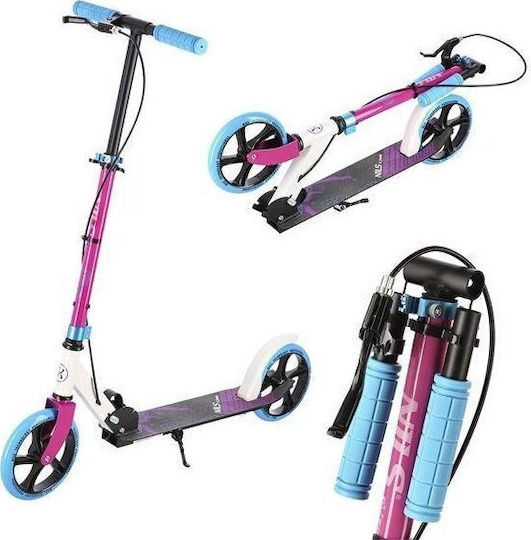 Nils Kids Scooter Foldable 2-Wheel Pink