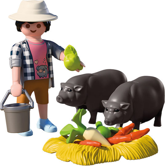 Playmobil Държава Фермер с Прасета с Големи Кореми за 4 години