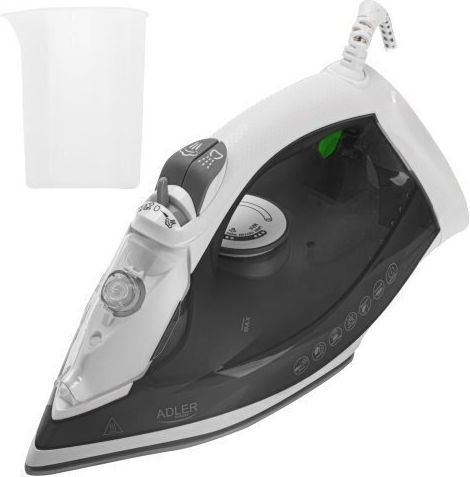 Adler Σίδερο Ατμού 2600W με Κεραμική Πλάκα
