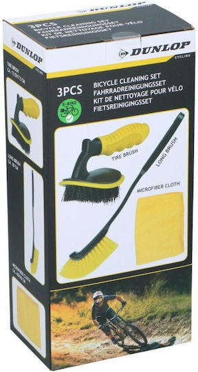 Dunlop Bike Cleaning Brush Kit Black