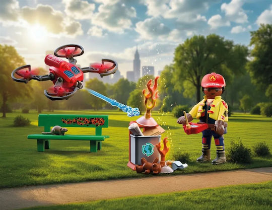 Playmobil Държава Пожарогасителен дрон за 4 години