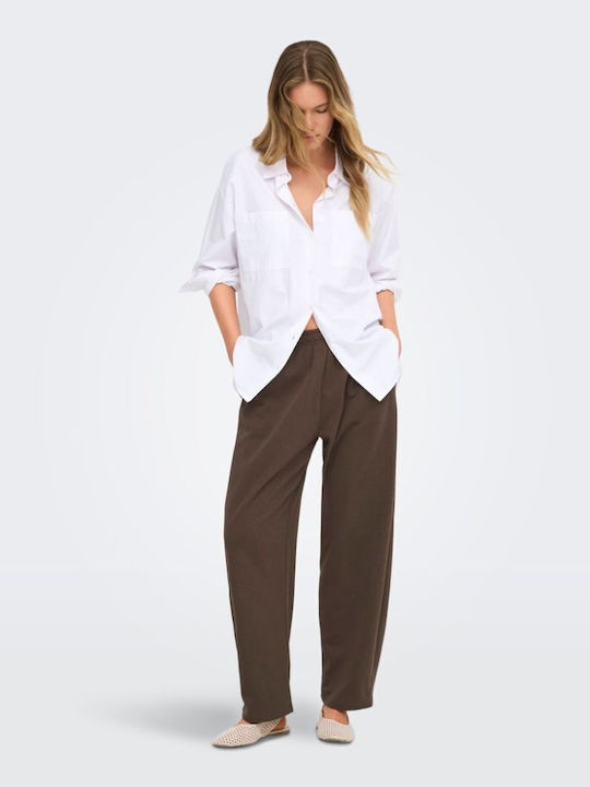 Damen Stoffhose mit Gummiband in Loose Passform Bracken