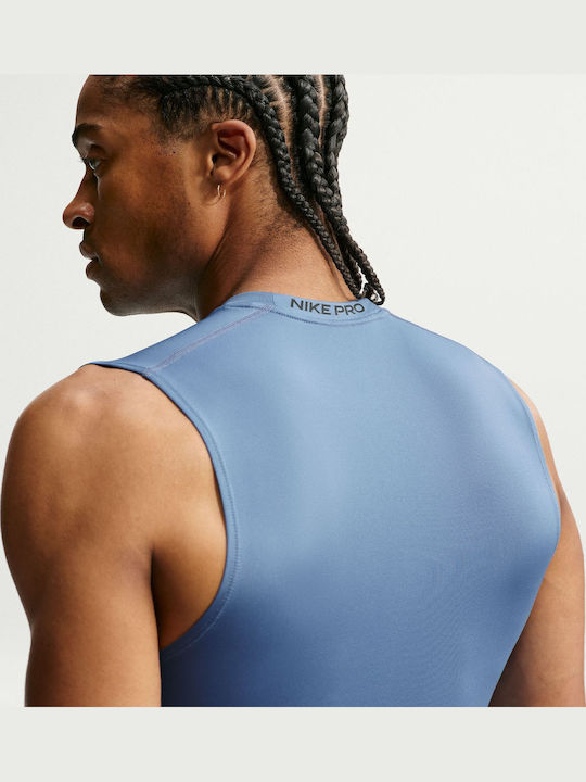 Dri-Fit Sportliche Herrenbluse Indigo Storm / Schwarz