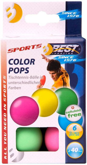 Bile de ping-pong colorate 6 bucăți Best Sporting