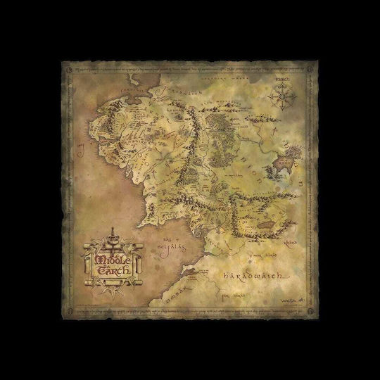 Weta Workshop Lord of the Rings Lord of the Rings Art Print Parchment Map of Middle-earth Figure 59 cm