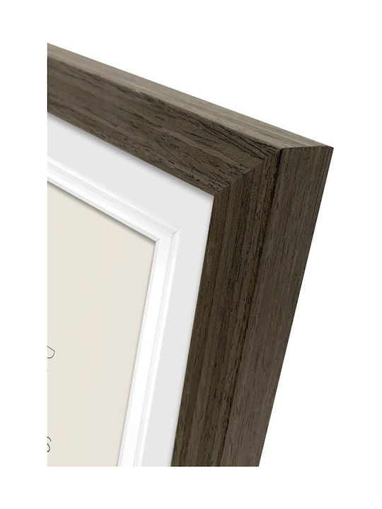 Focus Plastic Photo Frame With Brown Frame