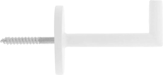 Wall Metallic White Curtain Tiebacks 2 Pieces