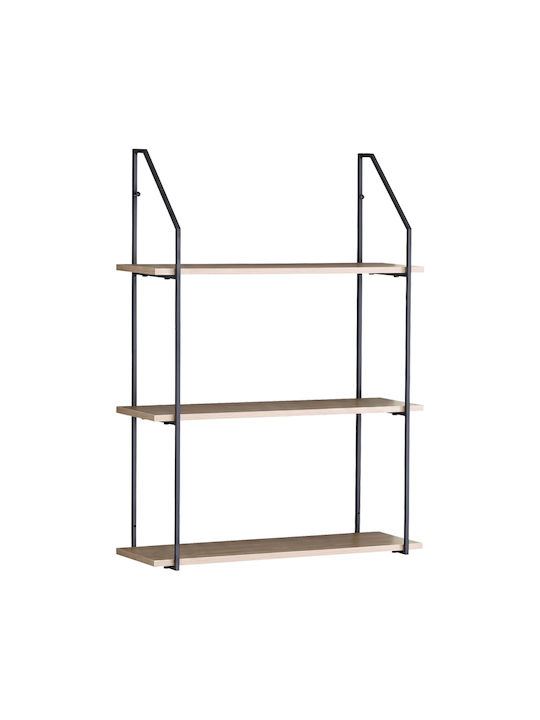 Wall Shelf Fema Black 60x20x80cm