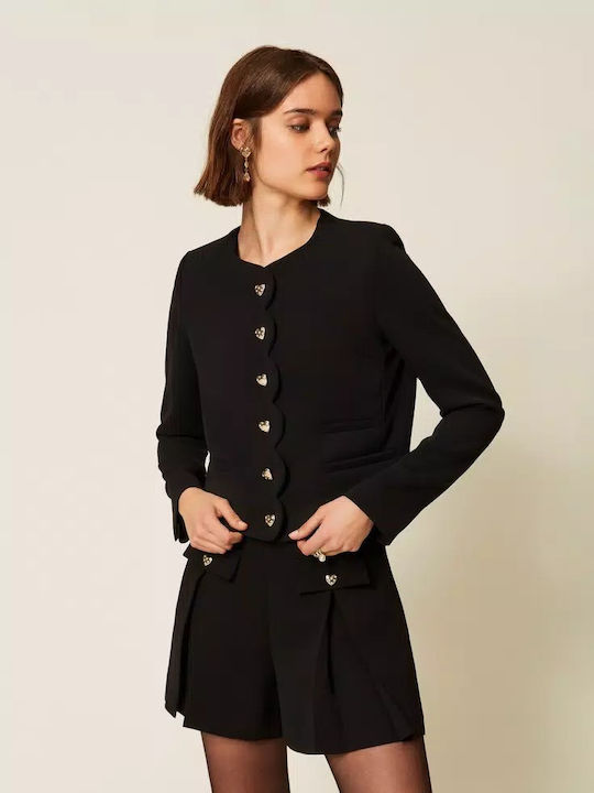 Twinset Sacou Dama Negru Twinset Sacou Dama Negru