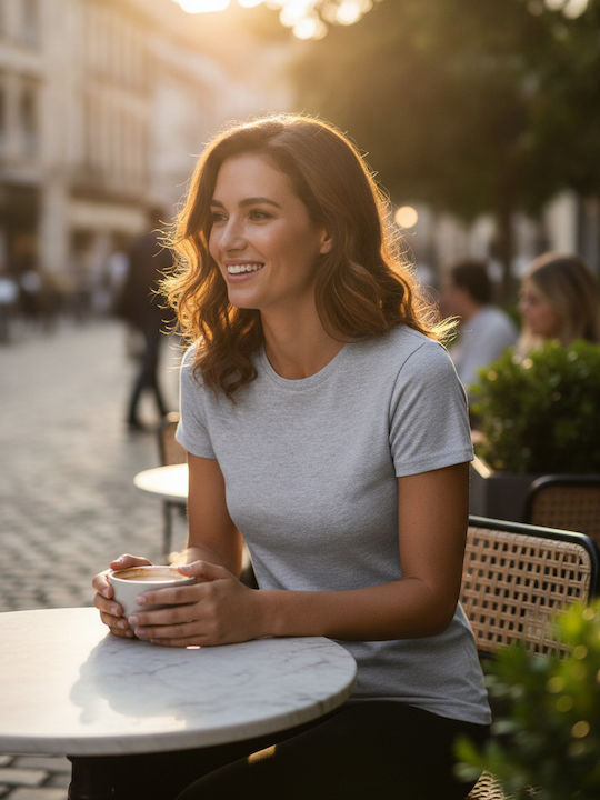 SG Light Oxford Sgtee F Γυναικείο Διαφημιστικό T-shirt Κοντομάνικο Light Oxford