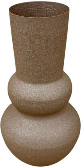 Unique Items Dekorative Metallische Vase Braun 10xH31cm