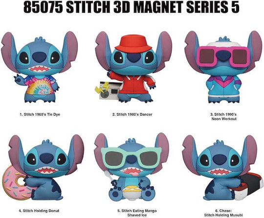 Lilo & Stitch 3d Magnets Stitch Series 5 Blind Pack Display 12