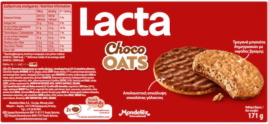 Lacta Biscuiți De Ovăz Cu Glazură 171 g