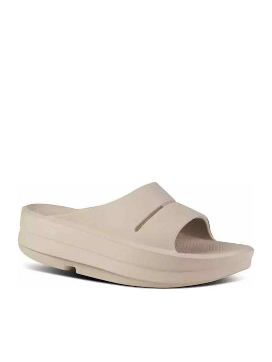 Oomega Ooahh Slides in Beige Colour