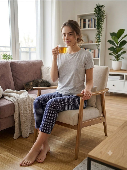 Relax Lingerie Summer Women's Pyjamas Trousers Black