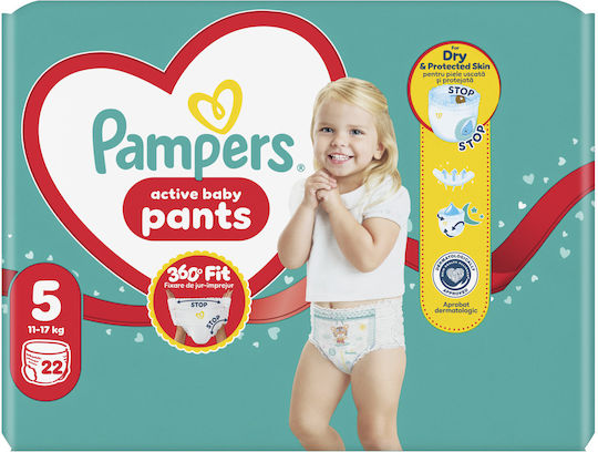 Pampers Πάνες Βρακάκι Pants No. 5 για 12-17kg 22τμχ