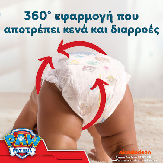 Pampers Πάνες Βρακάκι Paw Patrol No. 6 για 14-19kg 60τμχ