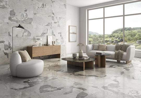 Pamesa Ceramica Floor Tile for Interior Use Matte 120x60cm White