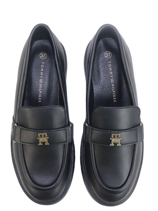 Mocasini dama Loafers în Culoare Neagră