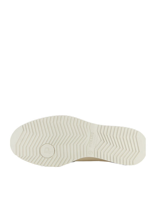 Leather Women's Moccasins In Beige Colour