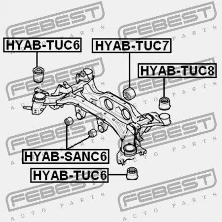 Rear Beam Ring Hyundai Tucson 04 - Oct 2006 2004 Gen 55456-2e500